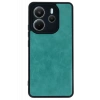 Hubrendy Bez Xiaomi Redmi Note 14 4G Kılıf Aras Deri Kapak - Açık Yeşil