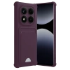 Hubrendy Bez Xiaomi Redmi Note 14 Pro Plus Kelvin Kartvizitli Silikon - Derin Mor
