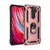 Hubrendy Bez Xiaomi Redmi Note 8 Pro Kılıf Sofya Yüzüklü Silikon Kapak - Rose