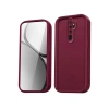 Hubrendy Bez Xiaomi Redmi Note 8 Pro Kılıf Viera Silikon - Bordo