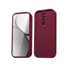 Hubrendy Bez Xiaomi Redmi Note 8 Pro Kılıf Viera Silikon - Bordo