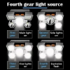 Hubrendy ÇER 212 Model Şarjlı 5 Led 4 Modlu Cob Led Avcı Balıkçı Kamp Süper Kafa Lambası