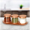 Hubrendy ÇER Bronz Baharat Seti Lüx 3lü Set