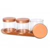 Hubrendy ÇER Bronz Baharat Seti Lüx 3lü Set