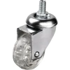 Hubrendy ÇER Hts 302 - 50x20 Mm Şeffaf Makaralı Vidalı Teker