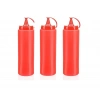Hubrendy ÇER Ketçap Şişesi - 1000ml Dev Boy Kırmızı 3 Adet