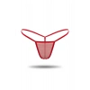 Hubrendy ÇER Kırmızı Transparan Tül String Tanga Tm1115