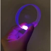 Hubrendy Emin 3 Modlu Pilli LED Işıklı Esnek Parti Bilekliği Mor