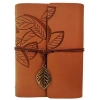 Hubrendy Emin Deri Yaprak Desenli Defter