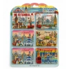 Hubrendy Emin İstanbul Temalı Ahşap Buzdolapı Süsü Magnet 6Lı Set