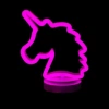 Hubrendy Emin Neon Işıklı Unicorn Masa Gece Lambası