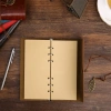 Hubrendy Emin Yaprak Desenli Çizgisiz Deri Defter