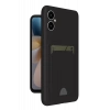 Hubrendy Bez Samsung Galaxy A05 Kelvin Kartvizitli Silikon - Siyah