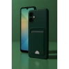 Hubrendy Bez Samsung Galaxy A06 Kılıf Kelvin Kartvizitli Silikon - Mavi