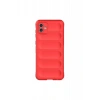 Hubrendy Bez Samsung Galaxy A06 Kılıf Optimum Silikon - Kırmızı