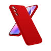 Hubrendy Bez Samsung Galaxy A24 4G Kılıf First Silikon - Kırmızı