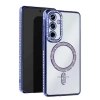 Hubrendy Bez Samsung Galaxy A36 Joke Simli Magneticsafe Kılıf - Mavi