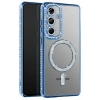 Hubrendy Bez Samsung Galaxy A37 5G Joke Simli Magneticsafe Kılıf - Mavi