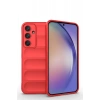 Hubrendy Bez Samsung Galaxy M14 5G Kılıf Optimum Silikon - Kırmızı