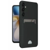 Hubrendy Bez Samsung Galaxy M15 Kelvin Kartvizitli Silikon - Siyah