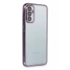 Hubrendy Bez Samsung Galaxy M23 Kılıf Lensli Silikon - Mor