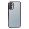 Hubrendy Bez Samsung Galaxy M23 Kılıf Lensli Silikon - Mor