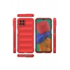 Hubrendy Bez Samsung Galaxy M33 Kılıf Optimum Silikon - Kırmızı