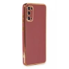 Hubrendy Bez Samsung Galaxy S20 Kılıf Volet Silikon - Kırmızı