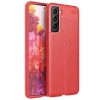 Hubrendy Bez Samsung Galaxy S21 FE Kılıf Auto Focus Kapak - Kırmızı