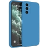 Hubrendy Bez Samsung Galaxy S23 FE Kılıf First Silikon - Mavi