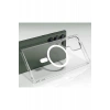 Hubrendy Bez Samsung Galaxy S23 Ultra Kılıf Magneticsafe Şeffaf Silikon - Şeffaf