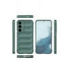 Hubrendy Bez Samsung Galaxy S24 Kılıf Optimum Silikon - Koyu Yeşil