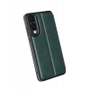 Hubrendy Bez Samsung Galaxy S25 Edge Flip Cover - Koyu Yeşil