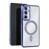 Hubrendy Bez Samsung Galaxy S25 Edge Joke Simli Magneticsafe Kılıf - Mavi