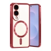 Hubrendy Bez Samsung Galaxy S25 Edge Kross Magneticsafe Kapak - Kırmızı