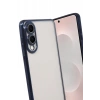 Hubrendy Bez Samsung Galaxy S25 Edge Lensli Silikon - Lacivert