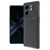 Hubrendy Bez İnfinix Hot 50i 4G Kılıf Auto Focus Karbon Kapak - Siyah