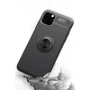 Hubrendy Bez Apple iPhone 11 Pro Kılıf Range Yüzüklü Silikon - Kırmızı