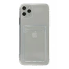 Hubrendy Bez Apple iPhone 11 Pro Max Kılıf Kart Şeffaf Silikon - Şeffaf