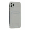 Hubrendy Bez Apple iPhone 11 Pro Max Kılıf Kart Şeffaf Silikon - Şeffaf