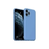 Hubrendy Bez Apple iPhone 11 Pro Max Kılıf Nano içi Kadife Silikon - Mavi