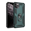 Hubrendy Bez Apple iPhone 11 Pro Max Kılıf Sofya Yüzüklü Silikon Kapak - Yeşil