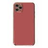 Hubrendy Bez Apple iPhone 11 Pro Max Kılıf Volet Silikon - Kırmızı