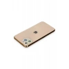 Hubrendy Bez Apple iPhone 11 Pro Max Renkli Kamera Lens Koruma Cam - Yeşil-Sarı