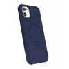 Hubrendy Bez Apple iPhone 11 Regal Magsafe Standlı Kapak - Lacivert