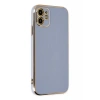Hubrendy Bez Apple iPhone 12 Kılıf Volet Silikon - Mavi