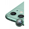 Hubrendy Bez Apple iPhone 12 Mini Raze Metal Kamera Lens - Yeşil