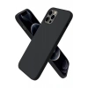 Hubrendy Bez Apple iPhone 12 Pro Kılıf First Silikon - Siyah