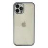 Hubrendy Bez Apple iPhone 12 Pro Kılıf Lensli Silikon - Lacivert