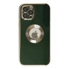 Hubrendy Bez Apple iPhone 12 Pro Max Kılıf Store Silikon - Yeşil